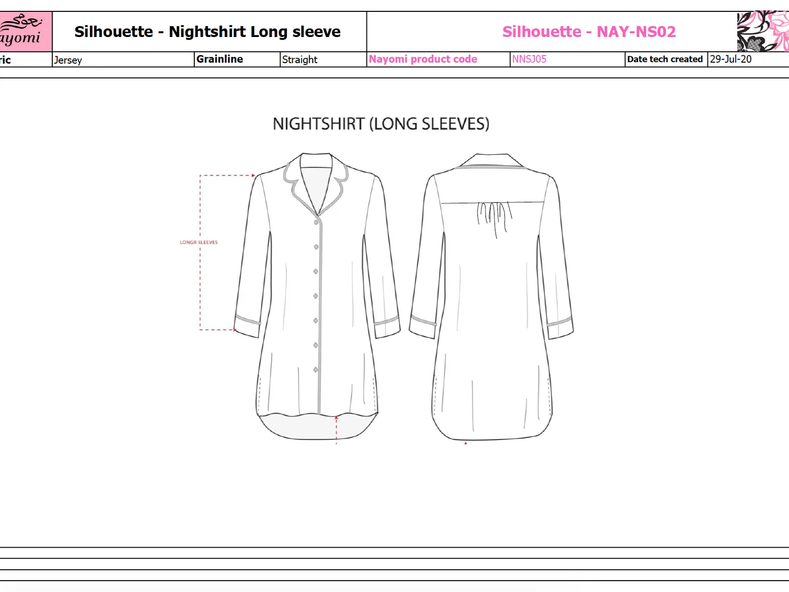 SLEEPWEAR TECH PACKS · 2024